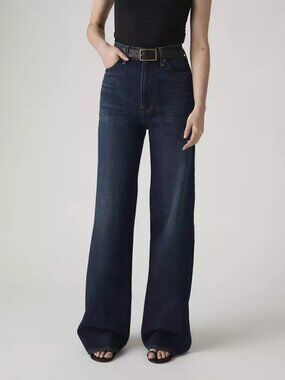 NWT Levi's Ribcage Wide-leg Linen + Denim Women's Jeans